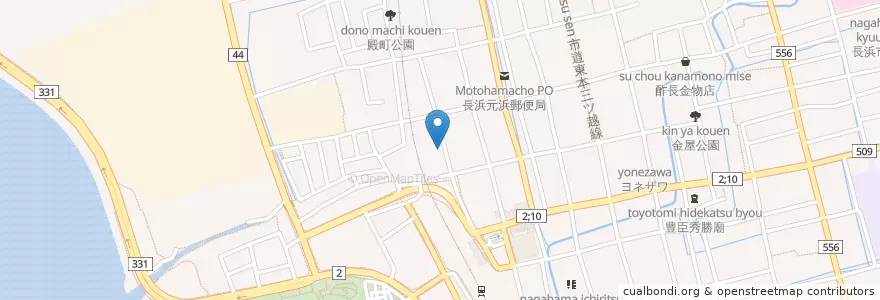 Mapa de ubicacion de つじ歯科医院 en Япония, Сига, 長浜市.