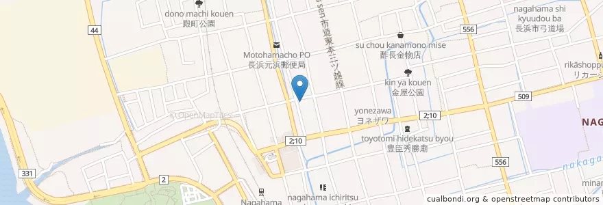 Mapa de ubicacion de みそ乃 en Japonya, 滋賀県, 長浜市.
