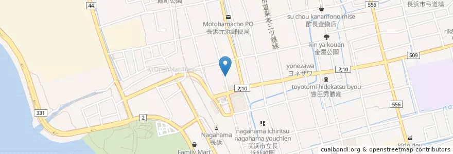 Mapa de ubicacion de 希望や en Jepun, 滋賀県, 長浜市.