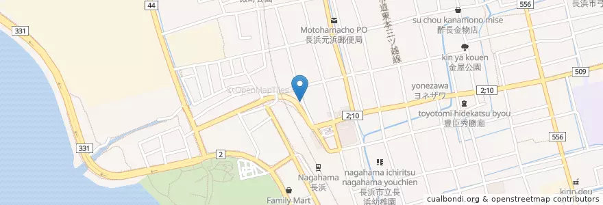 Mapa de ubicacion de 沖縄料理 めんそーれ en Japão, 滋賀県, 長浜市.