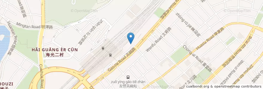 Mapa de ubicacion de 麥當勞 en 타이완, 가오슝시, 쭤잉구.