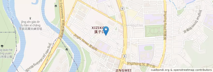 Mapa de ubicacion de 晨堡早餐屋 en Taiwan, Nuova Taipei, Taipei, 文山區.
