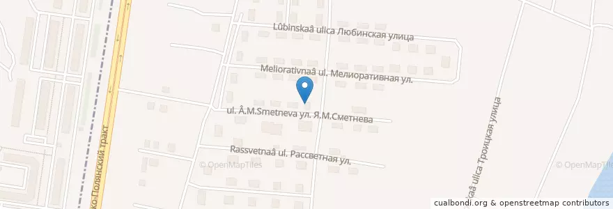Mapa de ubicacion de Почта России en Russland, Föderationskreis Sibirien, Oblast Omsk, Омский Район, Городской Округ Омск.