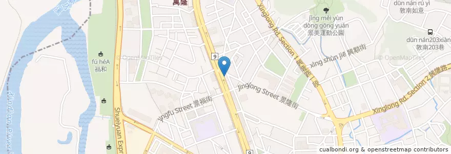 Mapa de ubicacion de 鮑珍腳 en 臺灣, 新北市, 臺北市, 文山區.