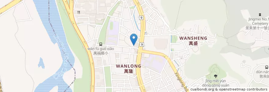 Mapa de ubicacion de The Black Rose Cafe en Taiwan, 新北市, Taipei, 文山區.