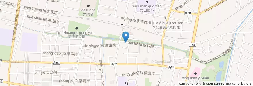 Mapa de ubicacion de 幸福早晨 en Taiwán, Kaohsiung, 鳳山區.