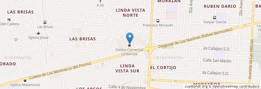 Mapa de ubicacion de Mundo Slot en 尼加拉瓜, Departamento De Managua, Managua (Municipio).