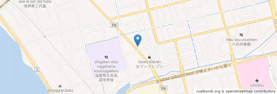 Mapa de ubicacion de ほくと en 日本, 滋賀県, 長浜市.