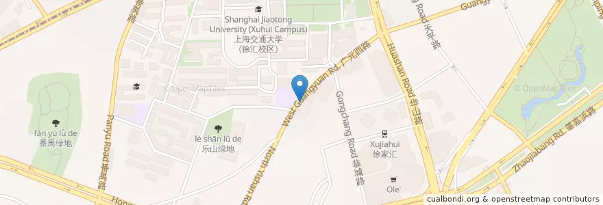 Mapa de ubicacion de 85度C面包坊 en چین, شانگهای, 徐汇区.