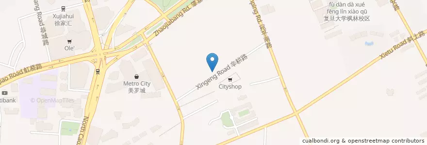 Mapa de ubicacion de ICICI Bank en Çin, Şanghay, Xuhui.