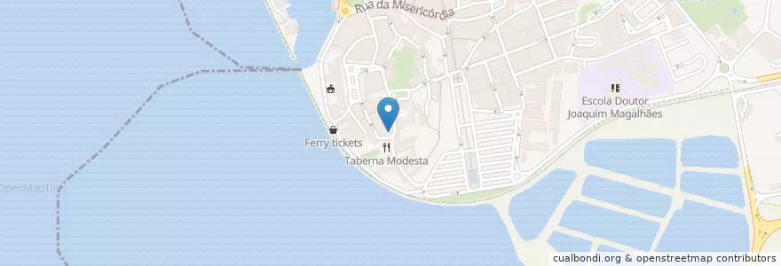 Mapa de ubicacion de Faz Gostos - Bar en Portugal, Algarve, Algarve, Faro, Faro, Faro.
