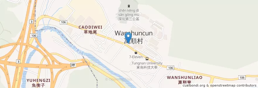 Mapa de ubicacion de 永豐商業銀行 en تایوان, 新北市, 深坑區.
