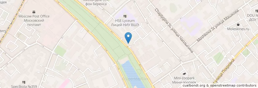 Mapa de ubicacion de Градиент en Rusland, Centraal Federaal District, Moskou, Центральный Административный Округ, Басманный Район.