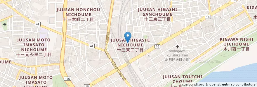 Mapa de ubicacion de Bar Alambic en Япония, Осака, 大阪市, 淀川区.