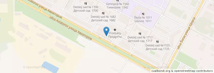 Mapa de ubicacion de Нео фарм en 俄罗斯/俄羅斯, Центральный Федеральный Округ, Москва, Западный Административный Округ, Район Солнцево.
