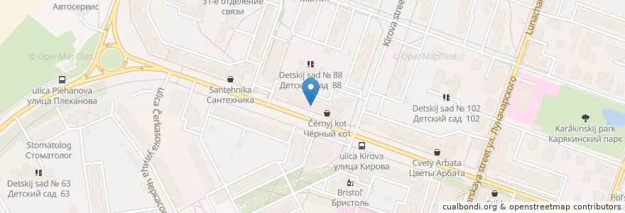 Mapa de ubicacion de Трика en Russie, District Fédéral Central, Oblast De Iaroslavl, Рыбинский Район, Городской Округ Рыбинск.