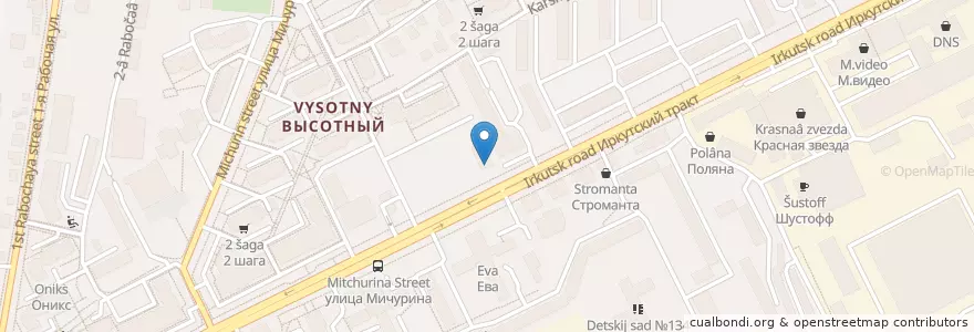 Mapa de ubicacion de Здесь вам не там en ロシア, シベリア連邦管区, トムスク州, トムスク地区, トムスク管区.