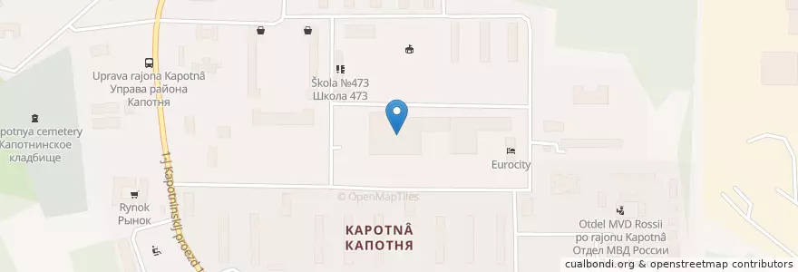 Mapa de ubicacion de Дворец культуры "Капотня" en روسيا, Центральный Федеральный Округ, Москва, Юго-Восточный Административный Округ, Район Капотня.
