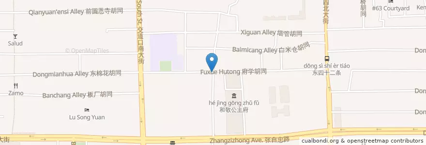 Mapa de ubicacion de 多味居 en China, Peking, Hebei, 东城区.