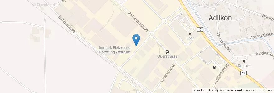 Mapa de ubicacion de Avia Pumpwerkstrasse en Suisse, Zurich, Bezirk Dielsdorf, Regensdorf.