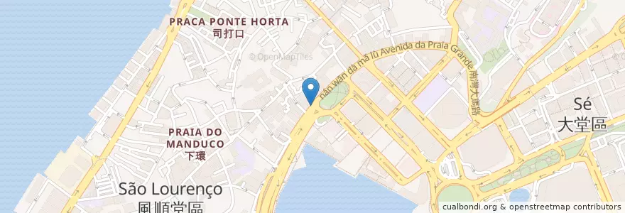 Mapa de ubicacion de Aces Music Center en 中国, 澳門, 广东省, 澳門市, 珠海市, 香洲区.