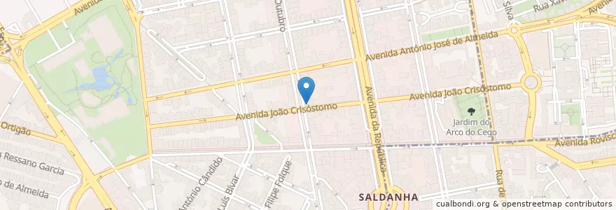 Mapa de ubicacion de lavazza en Portugal, Área Metropolitana De Lisboa, Lissabon, Grande Lisboa, Lissabon, Avenidas Novas.