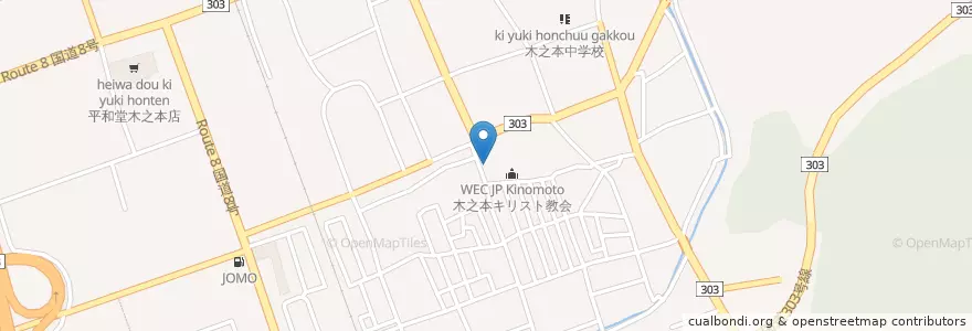 Mapa de ubicacion de エッソ石油 en Jepun, 滋賀県, 長浜市.