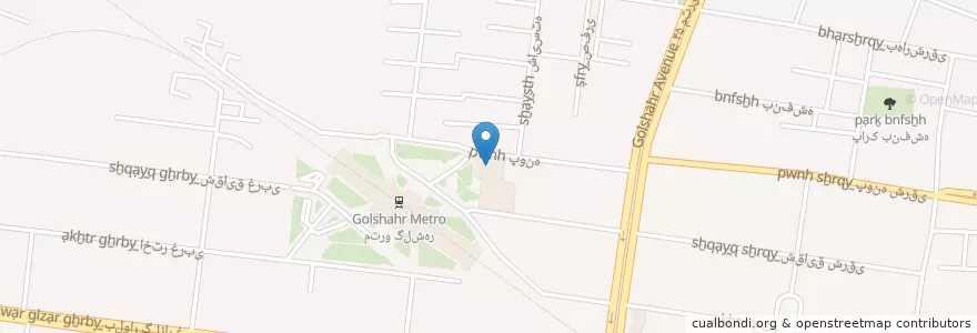 Mapa de ubicacion de ترمینال اتوبوس گلشهر en إیران, محافظة ألبرز, شهرستان کرج, بخش مرکزی شهرستان کرج, کرج.