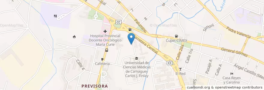 Mapa de ubicacion de Restaurante en كوبا, Camagüey, Camagüey, Ciudad De Camagüey.