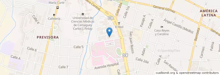 Mapa de ubicacion de Clinica Estomatológica en Kuba, Camagüey, Camagüey, Ciudad De Camagüey.
