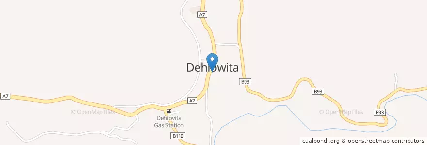 Mapa de ubicacion de Dehiovita Pradeshiya Saba Building en Sri Lanka, සබරගමුව පළාත, කෑගල්ල දිස්ත්‍රික්කය.
