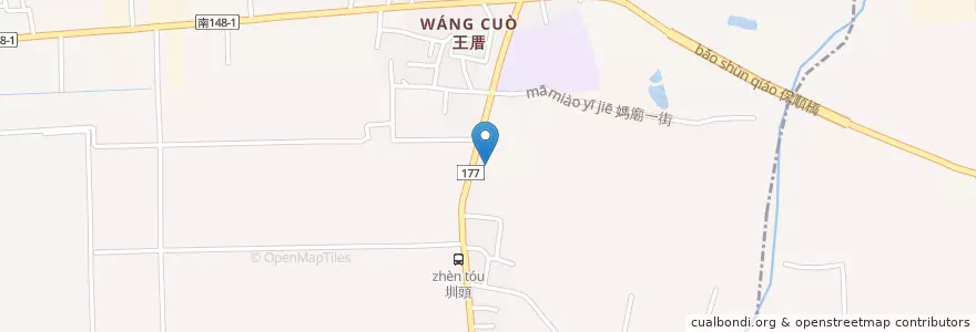 Mapa de ubicacion de 保西消防分隊 en 臺灣, 臺南市, 歸仁區.