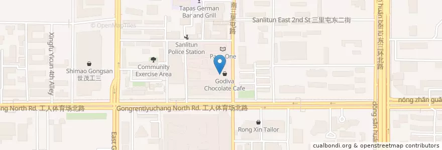 Mapa de ubicacion de 中八楼 en China, Pequim, Hebei, 朝阳区 / Chaoyang.