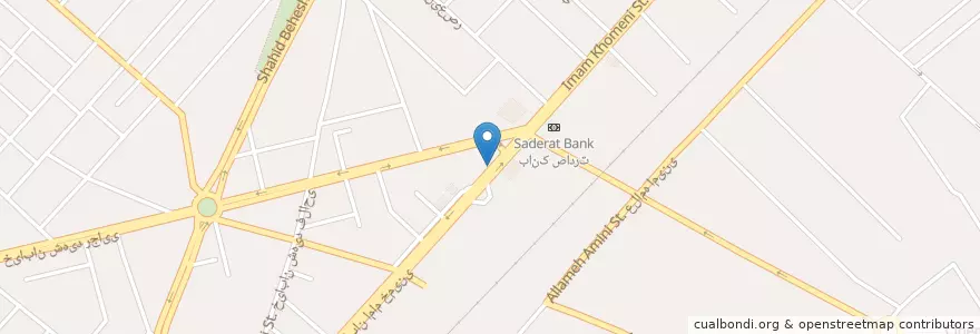 Mapa de ubicacion de رستوران چکاوک en イラン, ガズヴィーン, شهرستان تاکستان, بخش مرکزی شهرستان تاکستان, تاکستان.