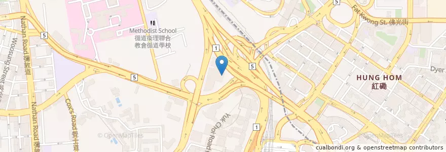 Mapa de ubicacion de 八期咖啡閤/八期飯堂 Z Cafe/ Z Canteen en 中国, 広東省, 香港, 九龍, 新界, 油尖旺區 Yau Tsim Mong District.