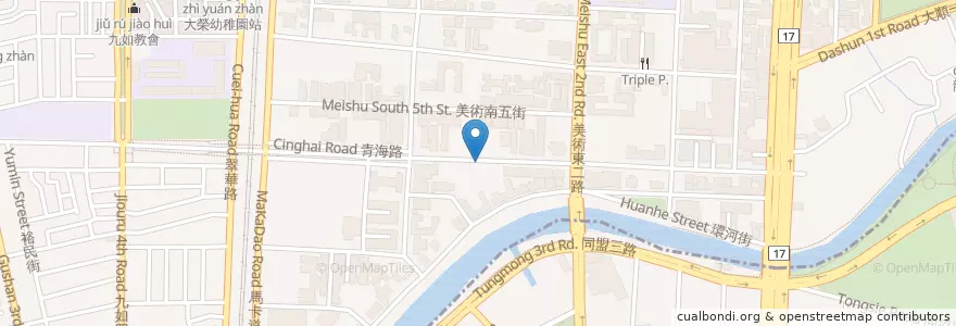 Mapa de ubicacion de 香港發財燒臘 en 臺灣, 高雄市, 鼓山區.