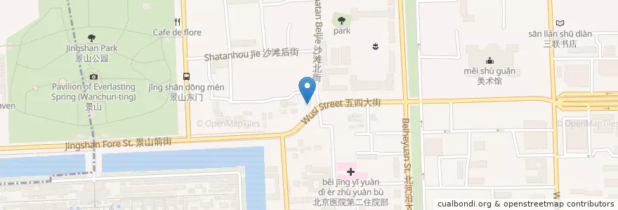Mapa de ubicacion de Dumpling house en Çin, Pekin, Hebei, 东城区.