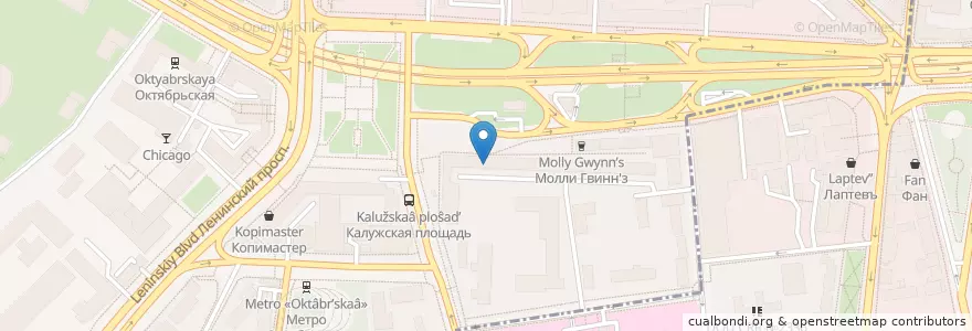 Mapa de ubicacion de Посольство Катара en ロシア, 中央連邦管区, モスクワ, Центральный Административный Округ, Район Якиманка.