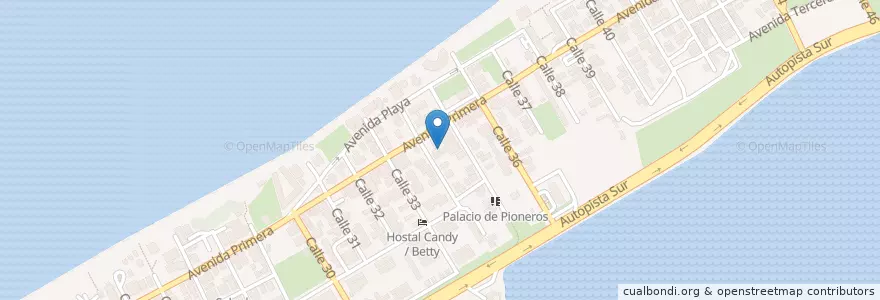 Mapa de ubicacion de Compass Bar en كوبا, Matanzas, Cárdenas, Varadero.
