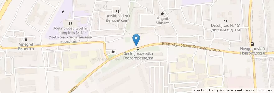 Mapa de ubicacion de Руссуий аппетит en Rusland, Centraal Federaal District, Oblast Voronezj, Городской Округ Воронеж.