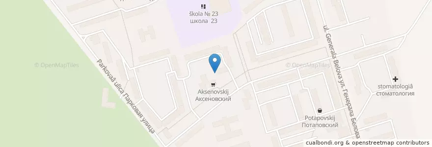 Mapa de ubicacion de Поликлиника №5 en Russland, Föderationskreis Zentralrussland, Oblast Tula, Городской Округ Новомосковск.