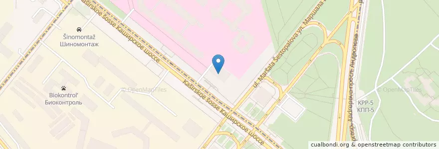 Mapa de ubicacion de Стардог!s en Rússia, Distrito Federal Central, Москва, Южный Административный Округ, Район Нагатино-Садовники.