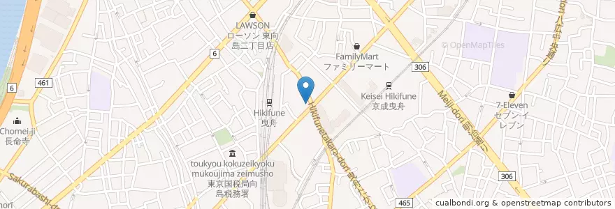 Mapa de ubicacion de マクドナルド en 일본, 도쿄도, 墨田区.