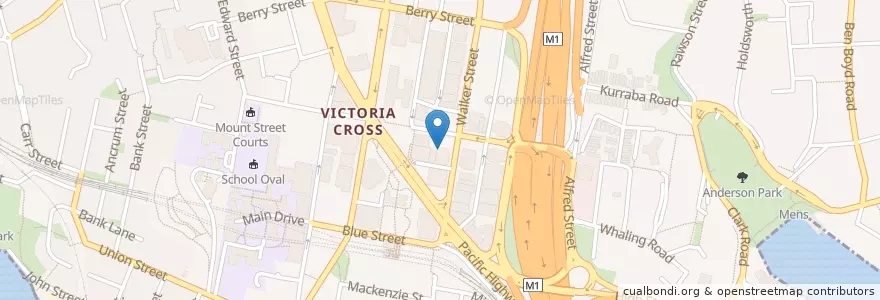 Mapa de ubicacion de Viet's Pho en أستراليا, نيوساوث ويلز, North Sydney Council, Sydney.