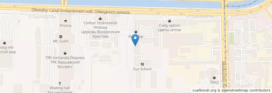 Mapa de ubicacion de NK-Clinic en Russland, Föderationskreis Nordwest, Oblast Leningrad, Sankt Petersburg, Адмиралтейский Район, Округ Измайловское.