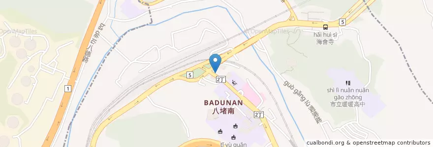 Mapa de ubicacion de 吳式-油飯.大麵炒 en 臺灣, 臺灣省, 基隆市, 暖暖區.
