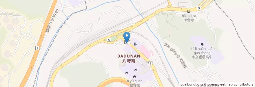Mapa de ubicacion de 美而美早餐 en Taiwan, 臺灣省, 基隆市, 暖暖區.