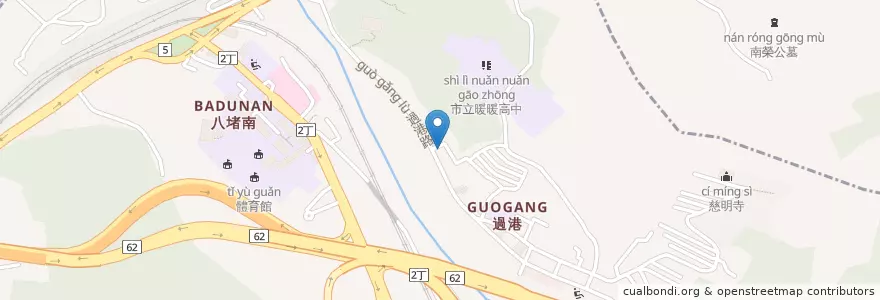 Mapa de ubicacion de 井上園日本料理 en تایوان, 臺灣省, 基隆市, 暖暖區.