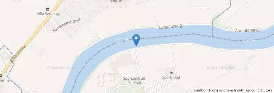 Mapa de ubicacion de Sportzentrum en スイス, Solothurn, Amtei Solothurn-Lebern, Bezirk Lebern, Feldbrunnen-St. Niklaus.