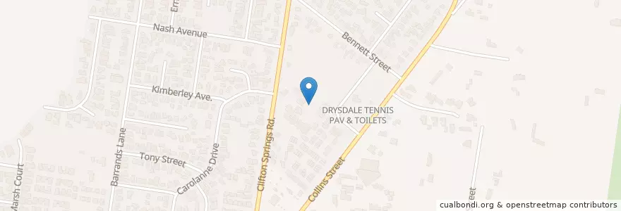 Mapa de ubicacion de Drysdale Primary School en Australie, Victoria, City Of Greater Geelong.